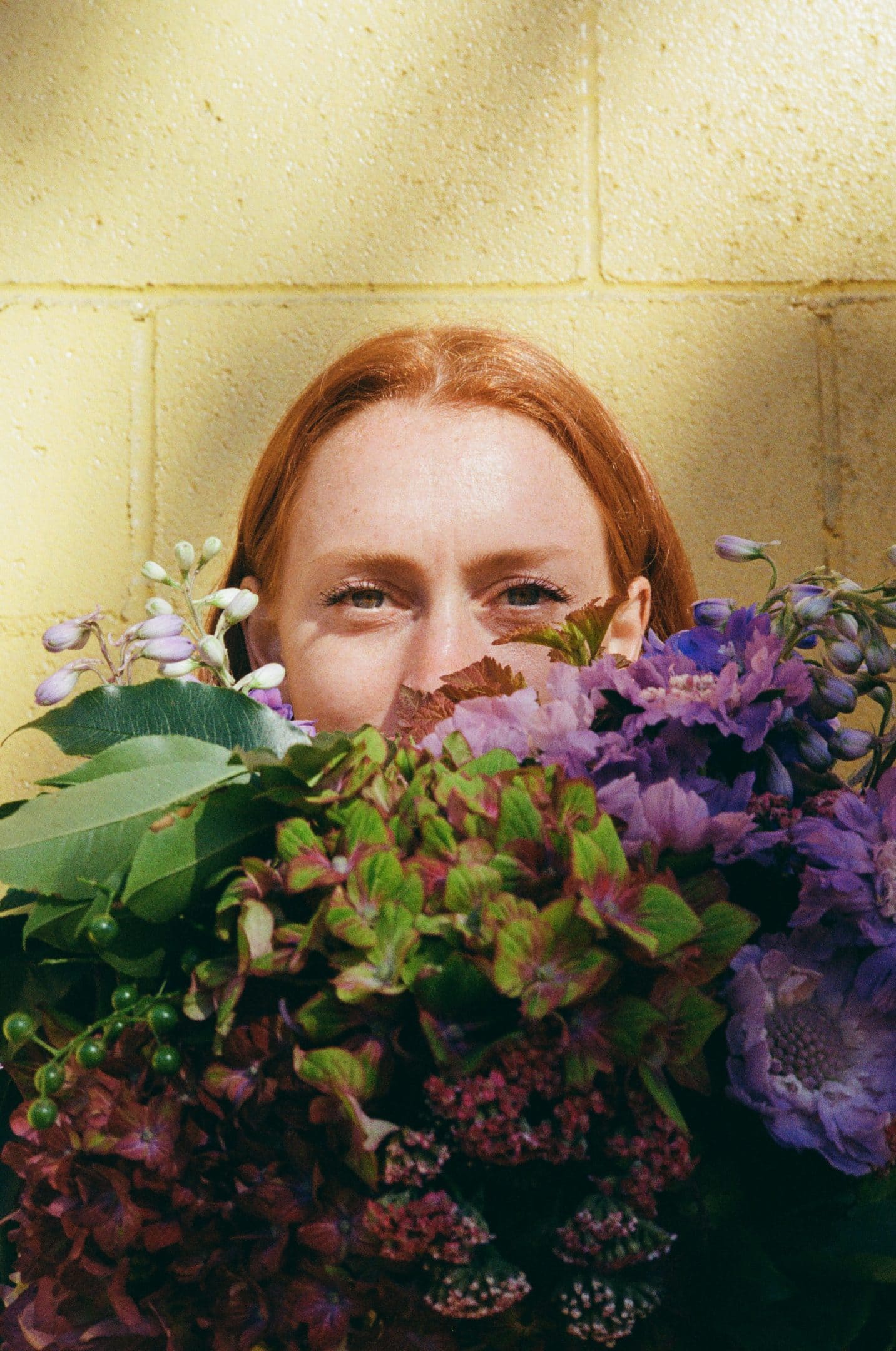 Sarah Lineberger Red Hair, Blue Nails, Yellow Truck, Fresh Flowers — Hand & Rose with ...