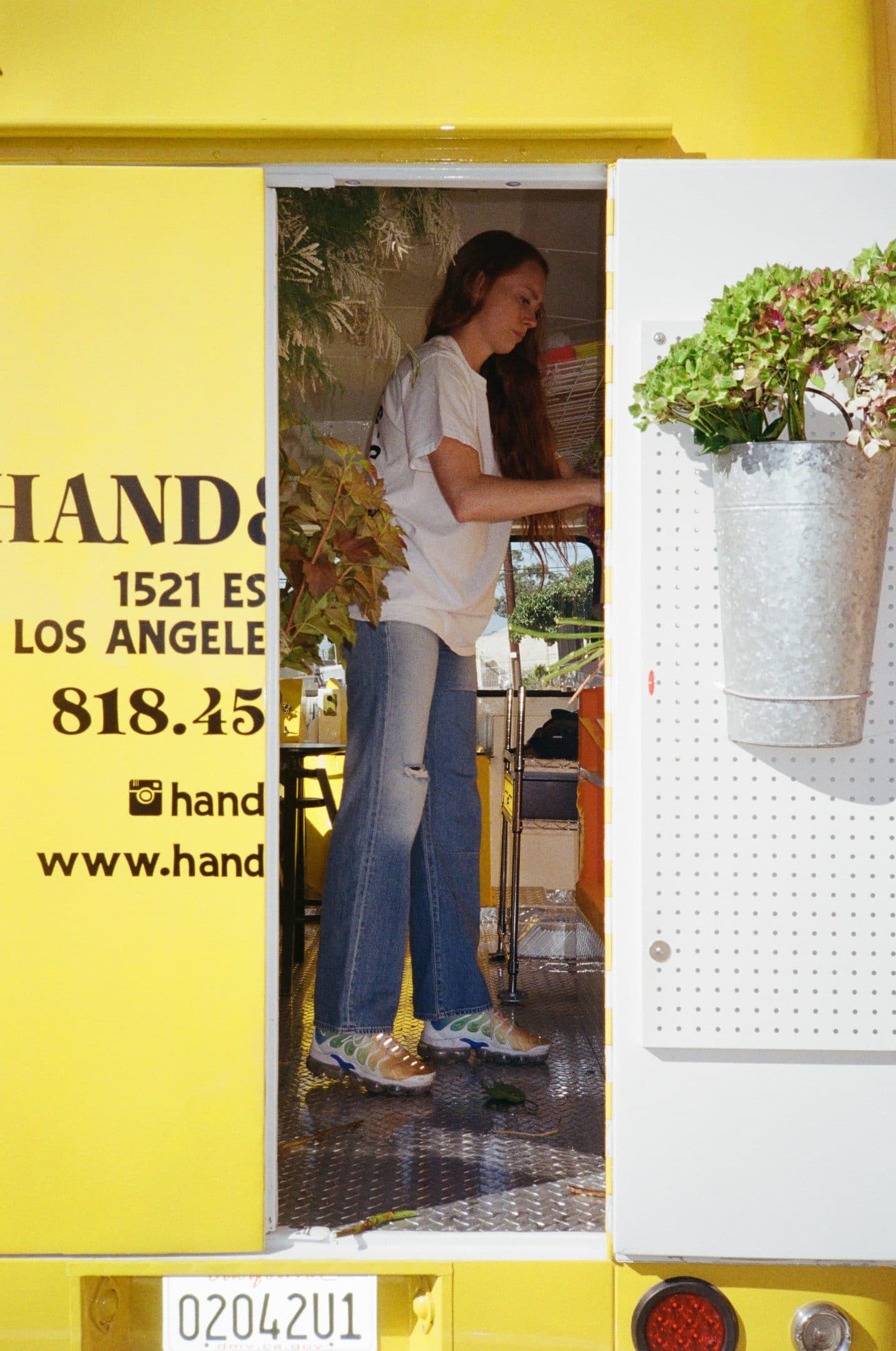Sarah Lineberger Red Hair, Blue Nails, Yellow Truck, Fresh Flowers — Hand & Rose with ...
